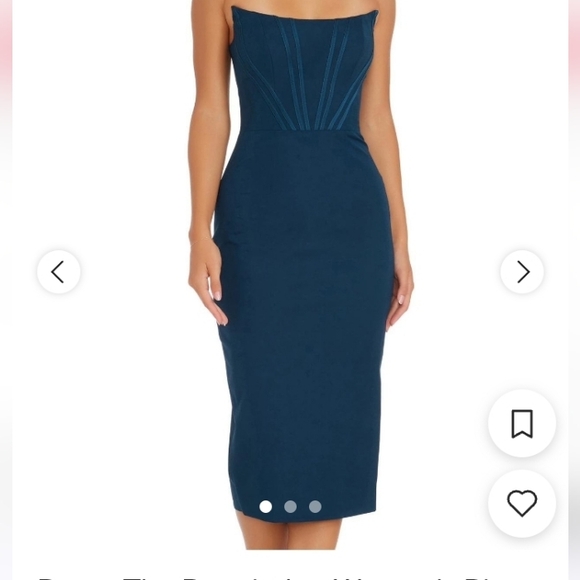 Dress the Population Dresses & Skirts - Dress the Population Strapless Navy Dress